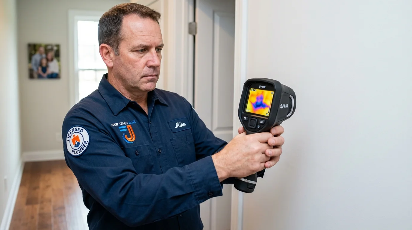 Thermal imaging leak detection by Johns Plumbing LLC in Saint Paris